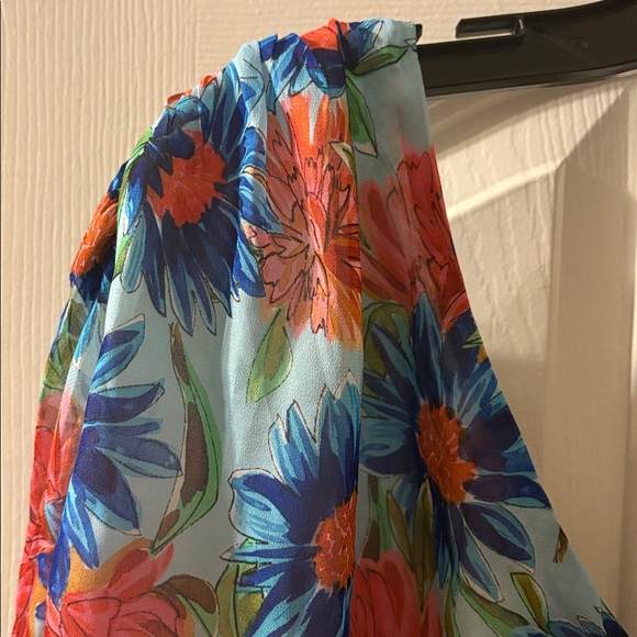 Milly Revolve NWT Emilia Painted Dahlia Print Top Size 0-2 - Picture 7 of 8